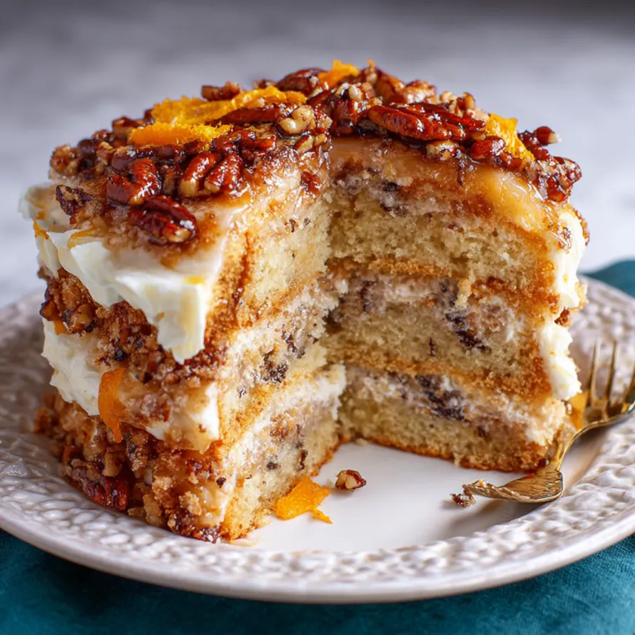A slice of Lane Cake.