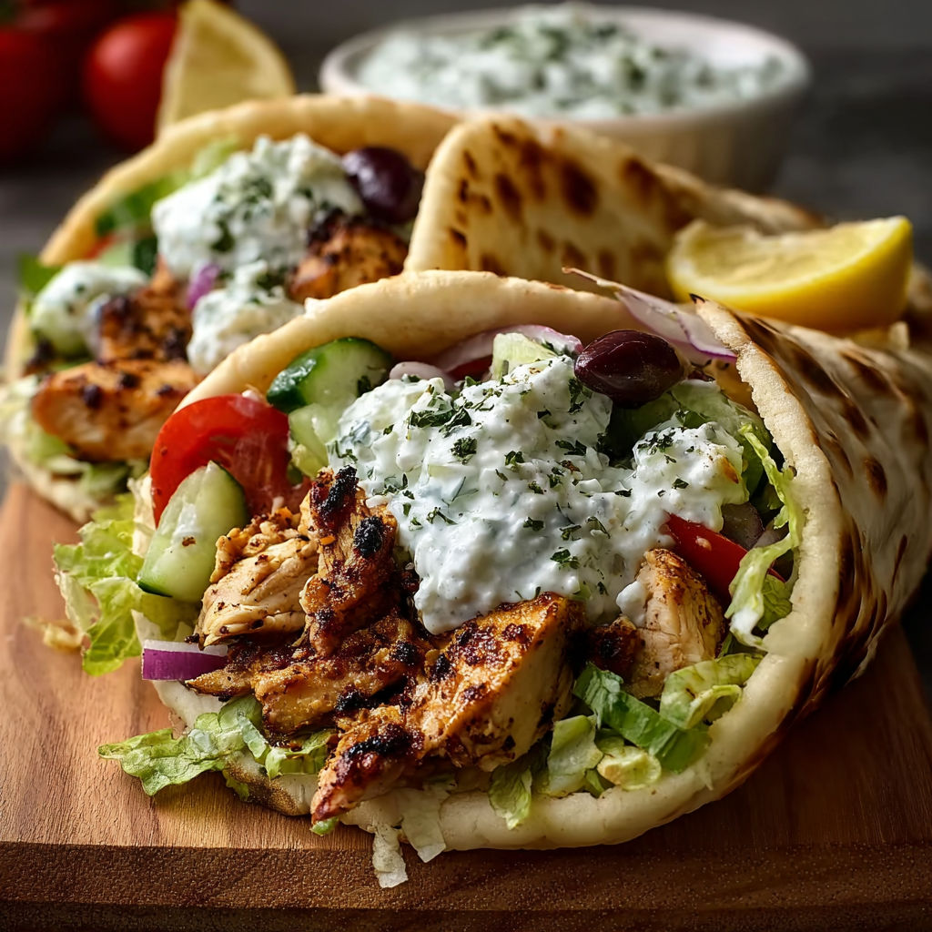 A chicken wrap with lettuce and tomatoes.