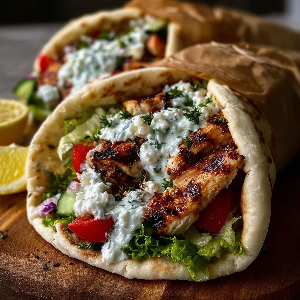 A sandwich with chicken and vegetables.
