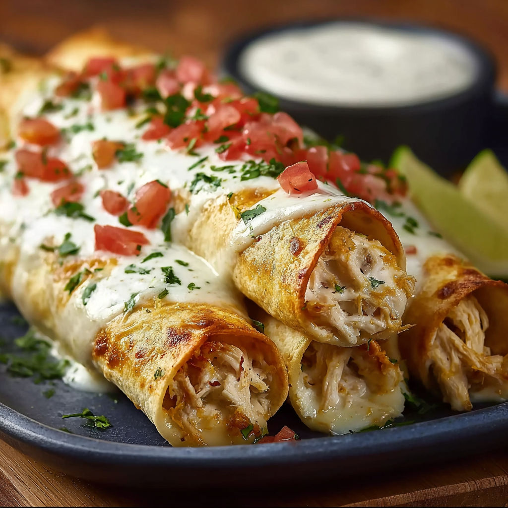 A plate of food with a sauce on the side.