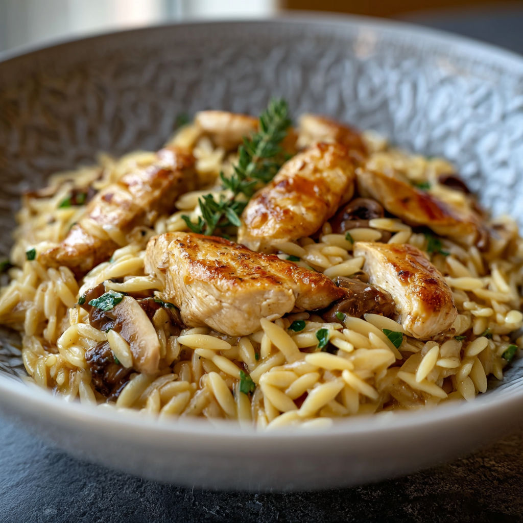A bowl of food with rice and chicken.
