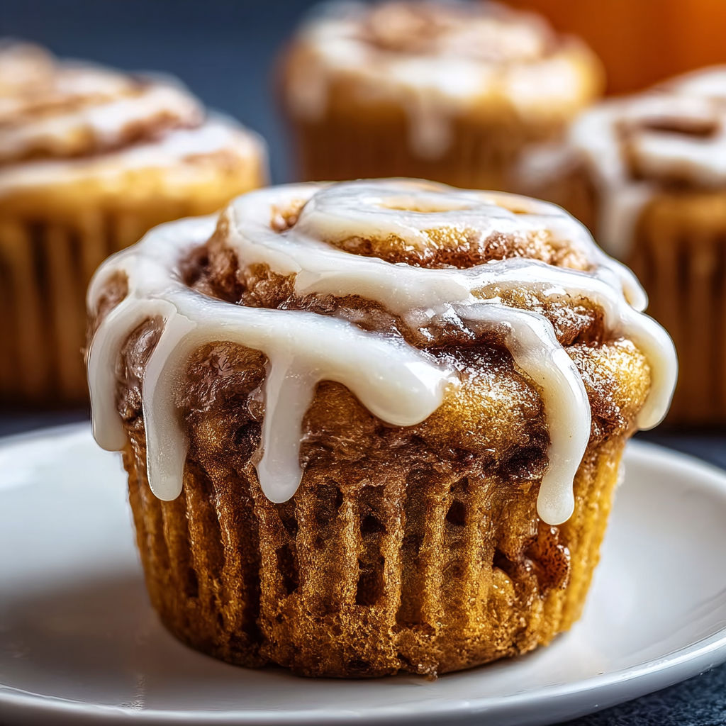 A plate with two muffins on it.