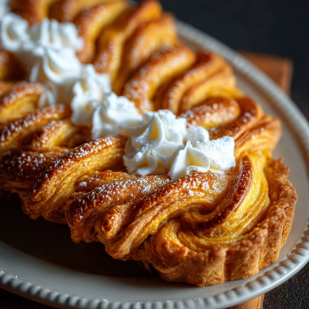 A pastry with white frosting and a yellow filling.