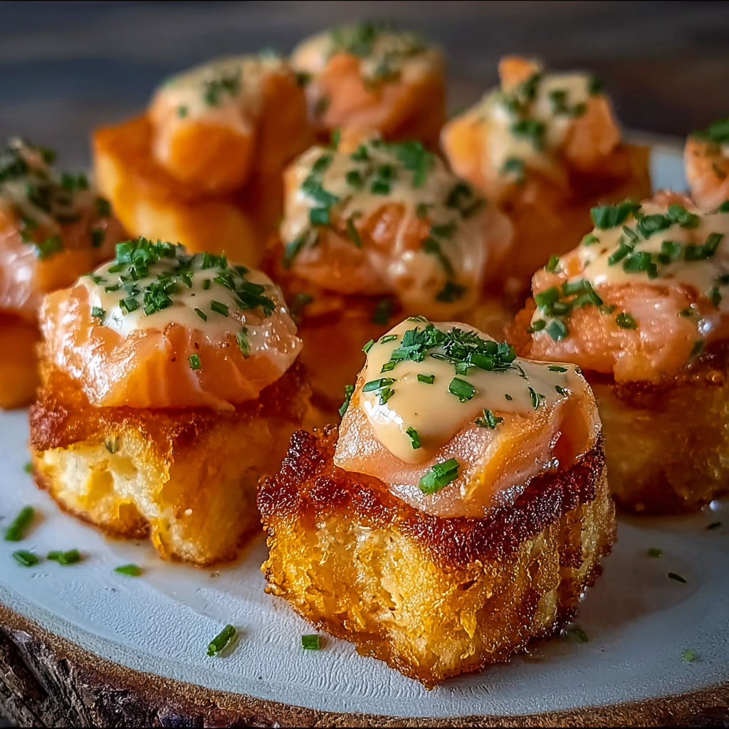 A plate of homemade crispy bang bang salmon bites.