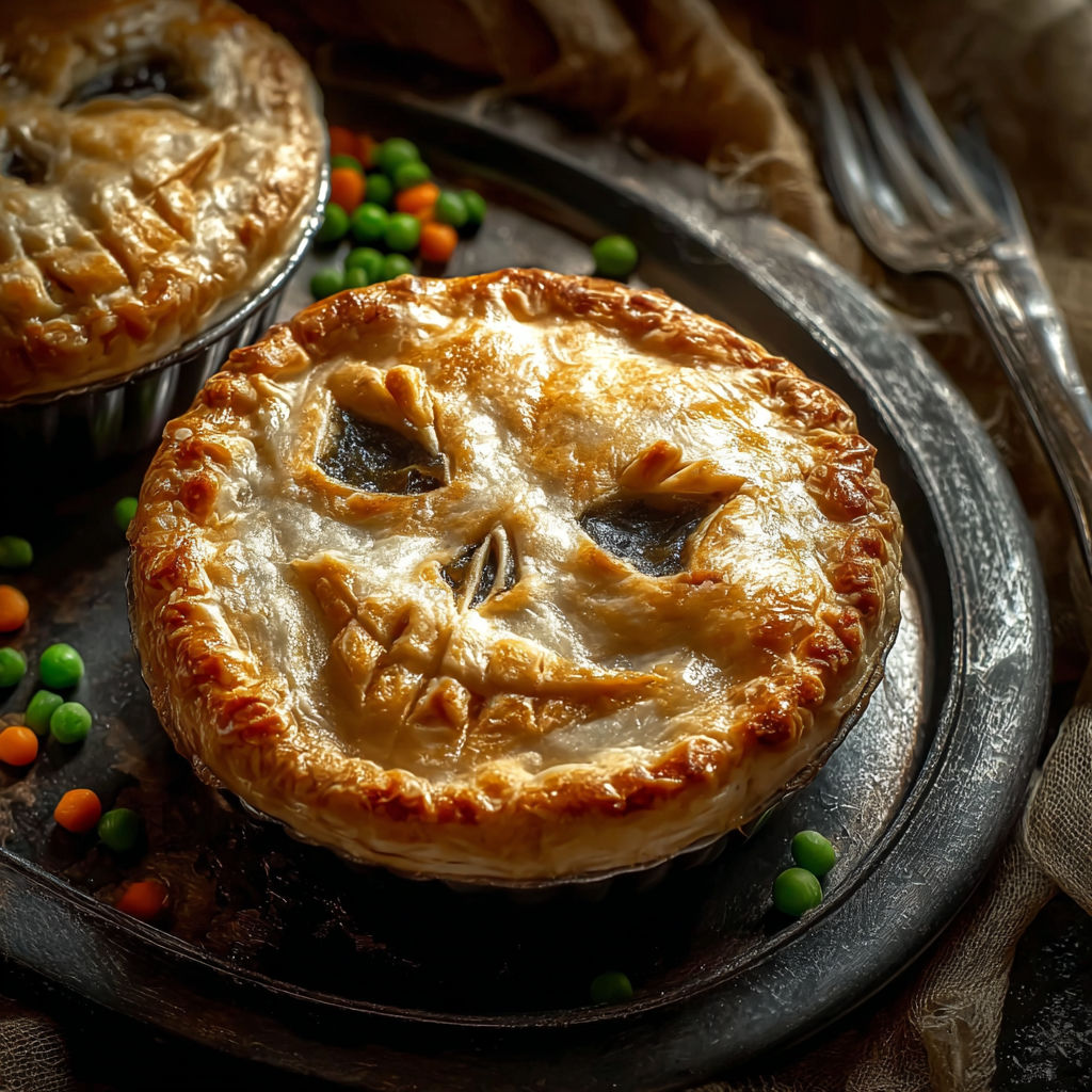 A plate of food with a skull on it.