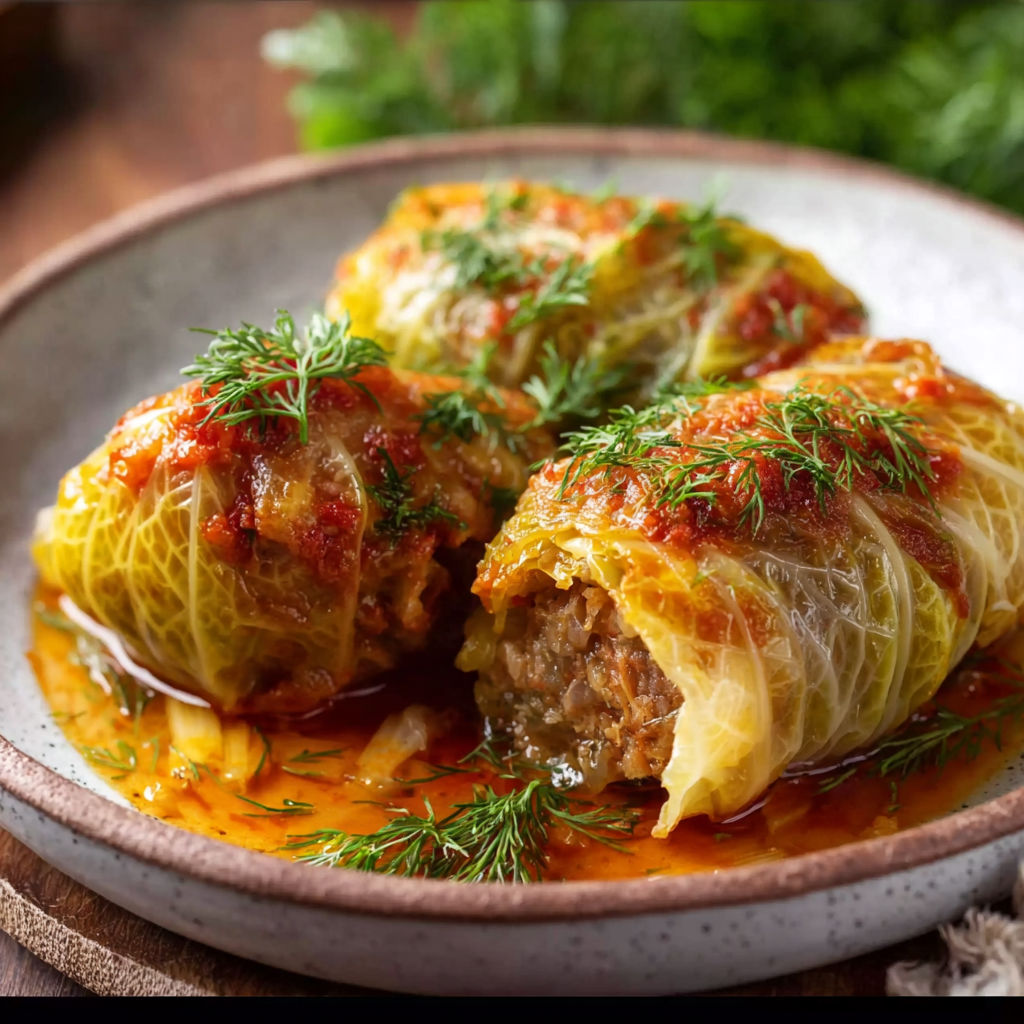 Golabki - Polish Stuffed Cabbage Rolls.