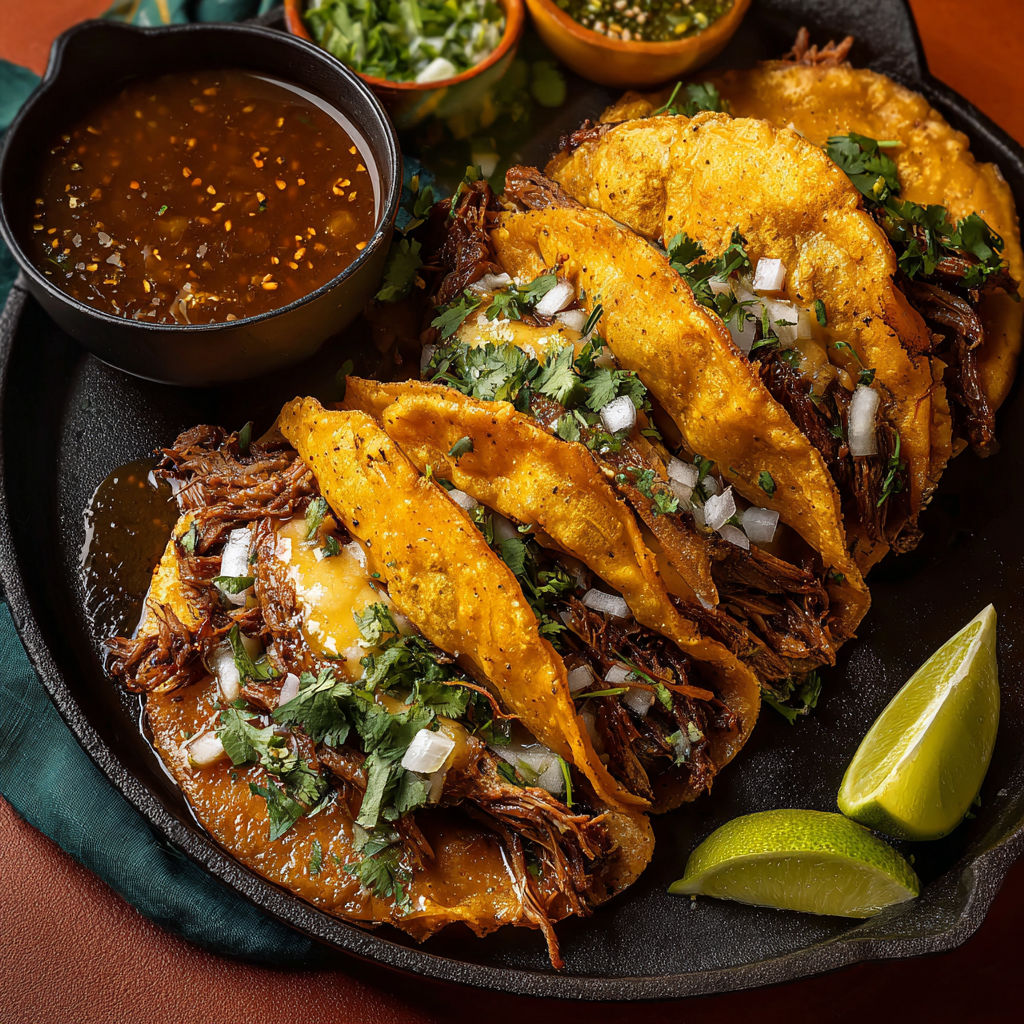 A plate of tacos with meat and onions.