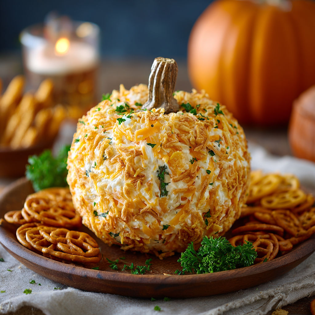 A pumpkin shaped like a loaf of bread with a slice of cheese on top