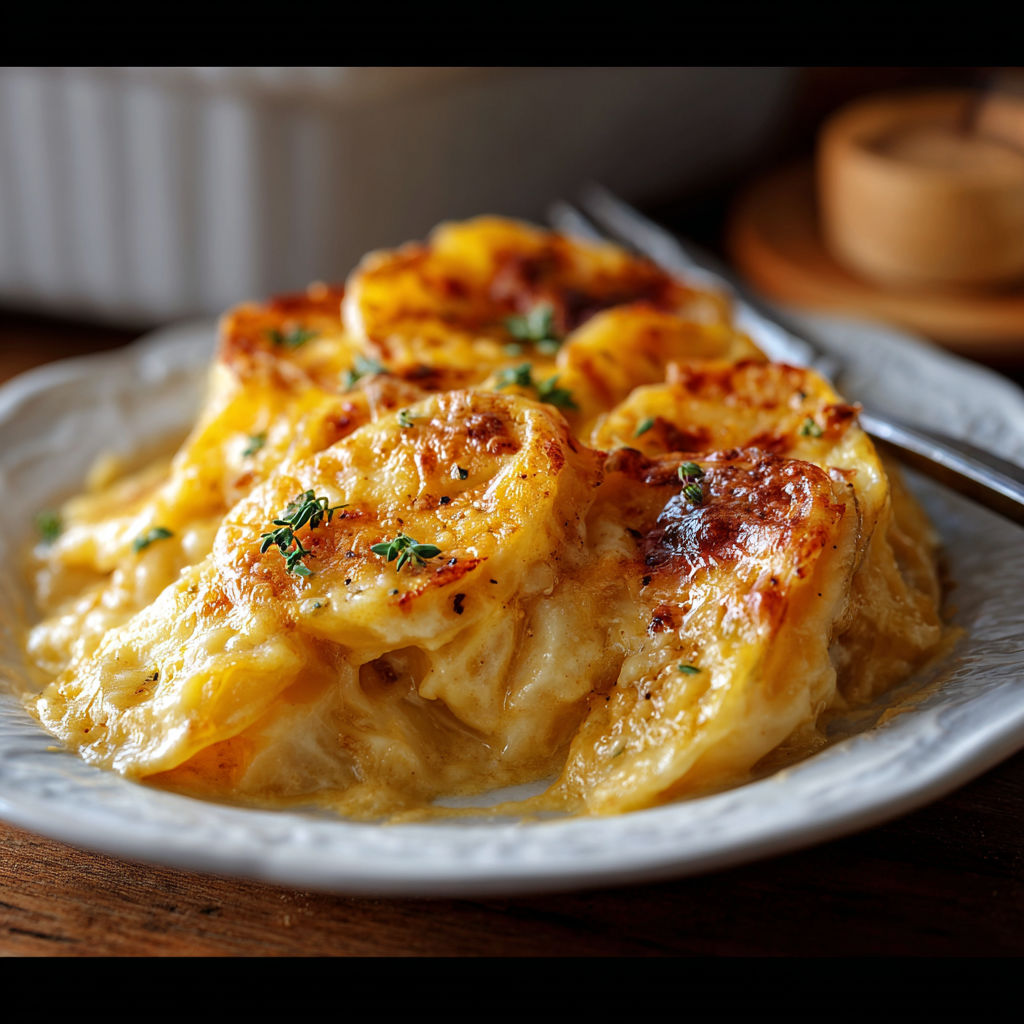 A plate of food with a fork on it.