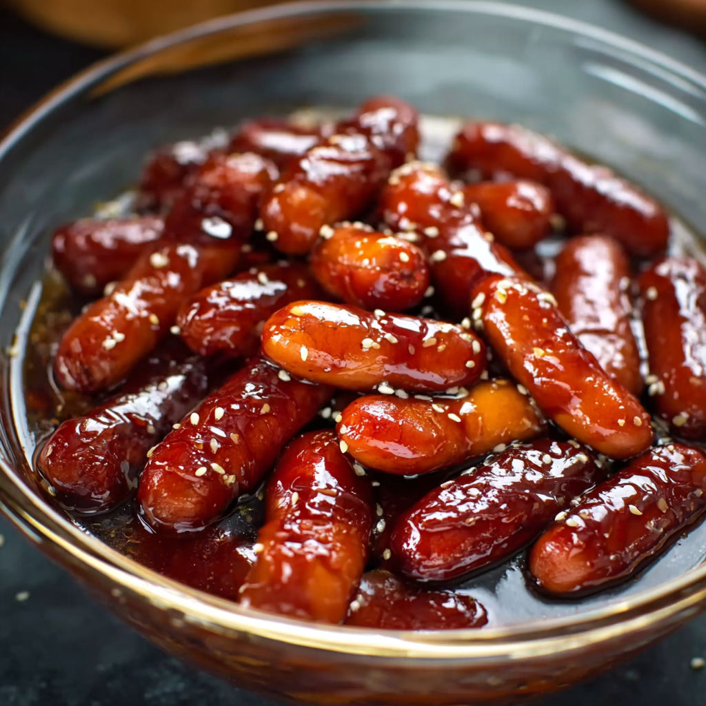 A bowl of food with a brown sauce.