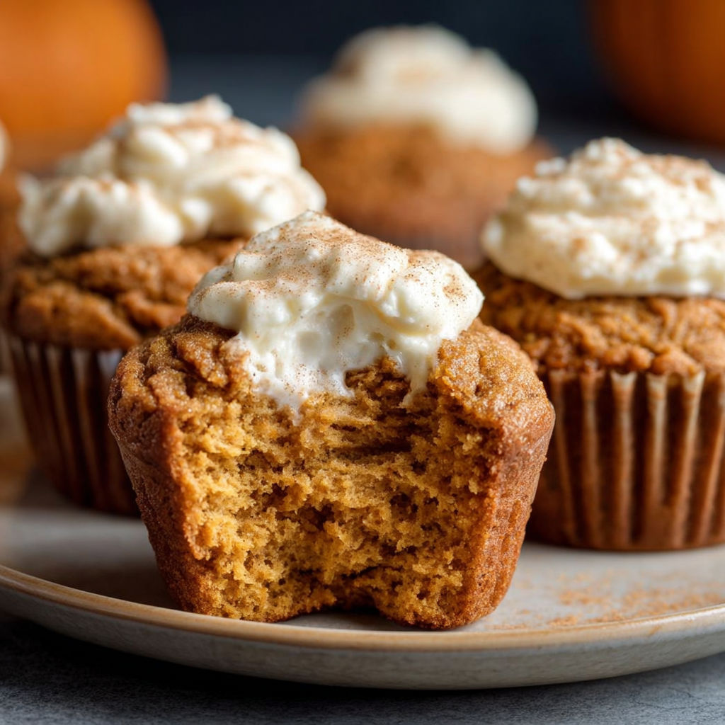 Homemade Starbucks Pumpkin Cream Cheese Muffins.