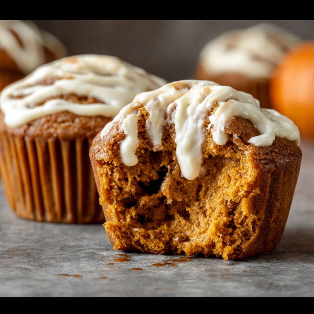 Homemade Starbucks Pumpkin Cream Cheese Muffins.