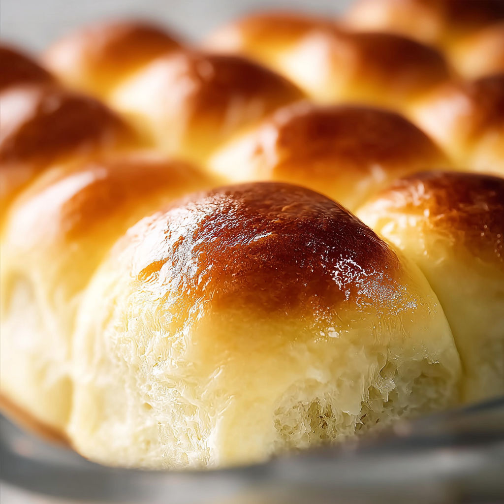 A plate of dinner rolls.