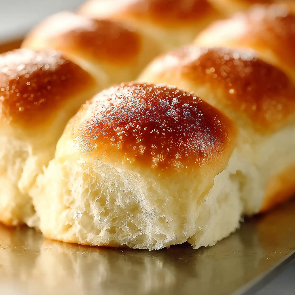 A plate of dinner rolls.