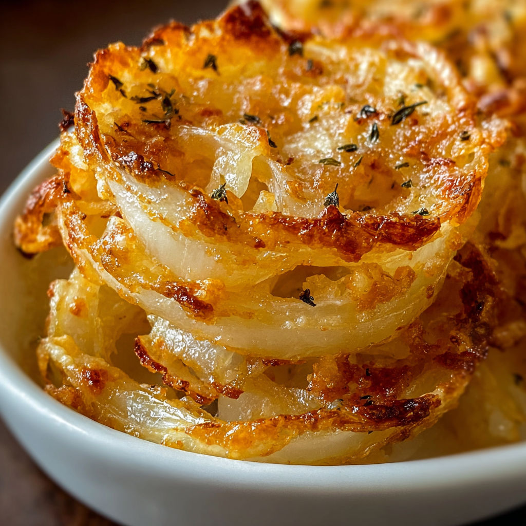A bowl of onion rings.