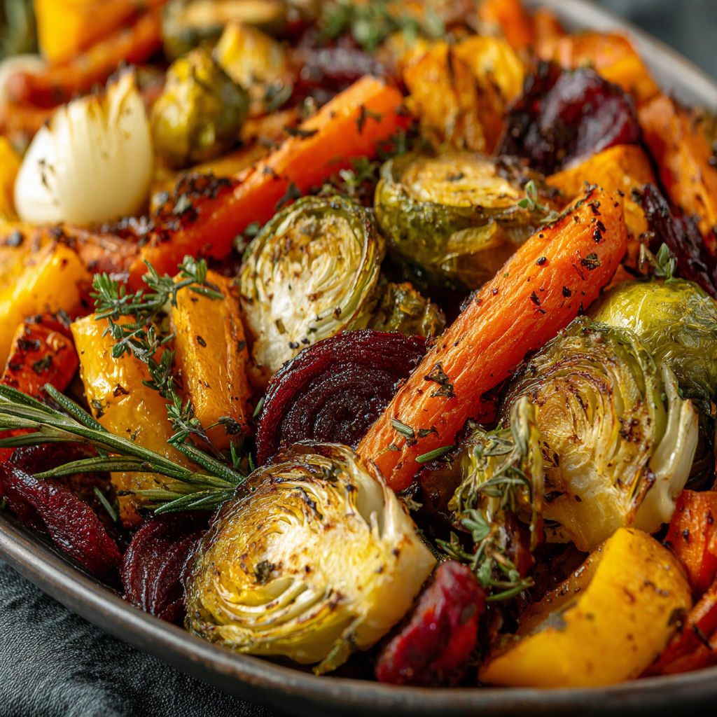 A bowl of vegetables including carrots, onions, and broccoli.