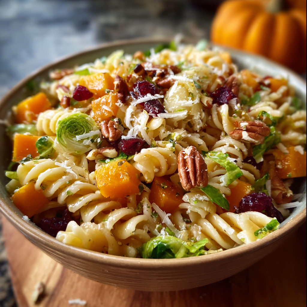 A bowl of pasta with vegetables and cheese.