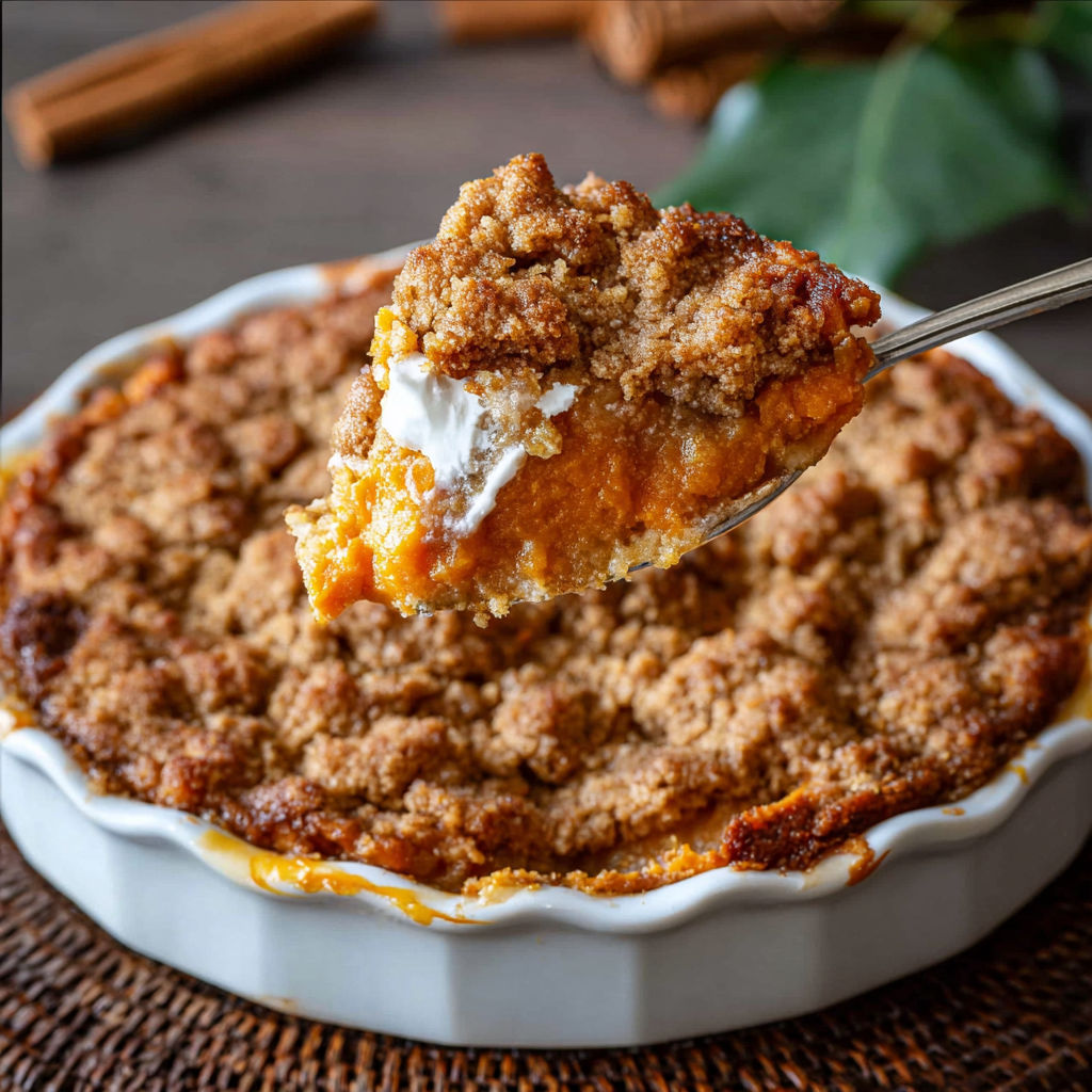A fork is being used to eat a dessert.