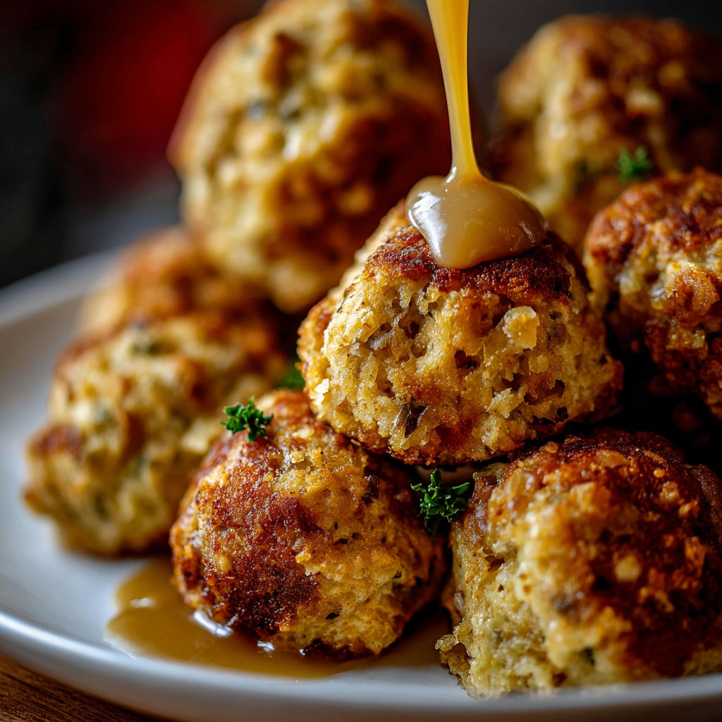 A plate of food with a sauce drizzled over it.