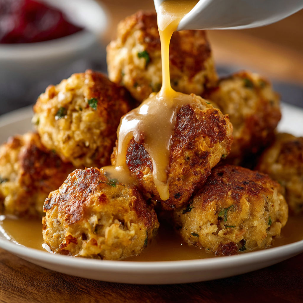 A plate of food with a sauce drizzled over it.