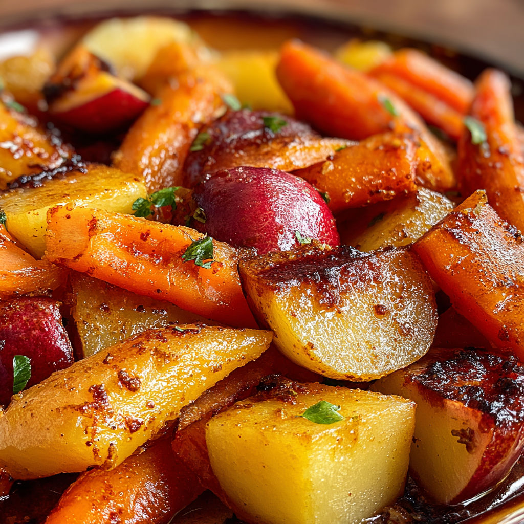 A bowl of food with carrots and onions.