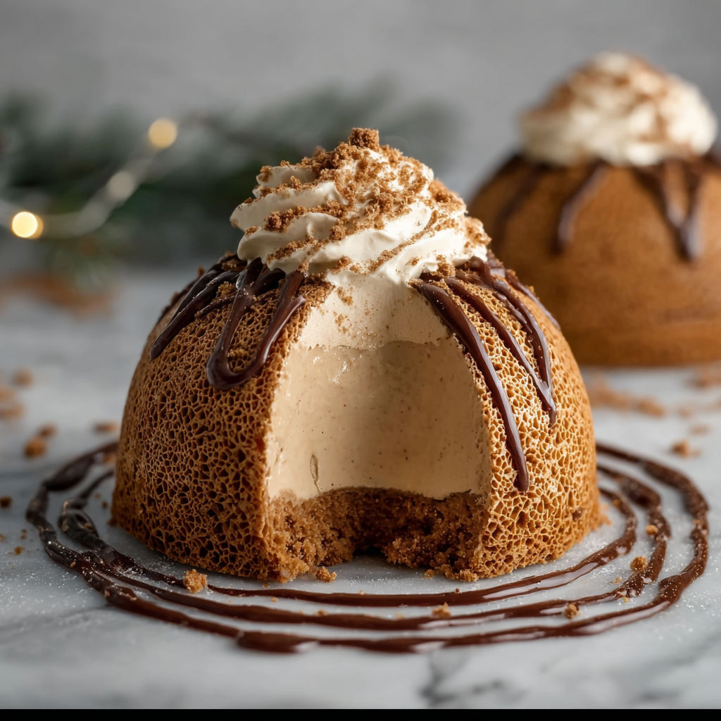 A chocolate covered dessert with whipped cream.
