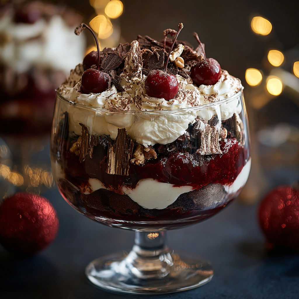 Black Forest Trifle for Christmas