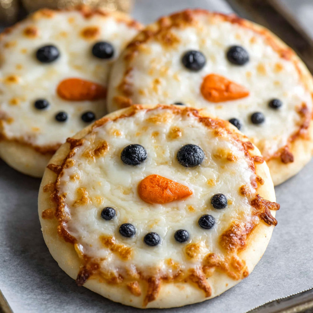 A pizza with a face on it.