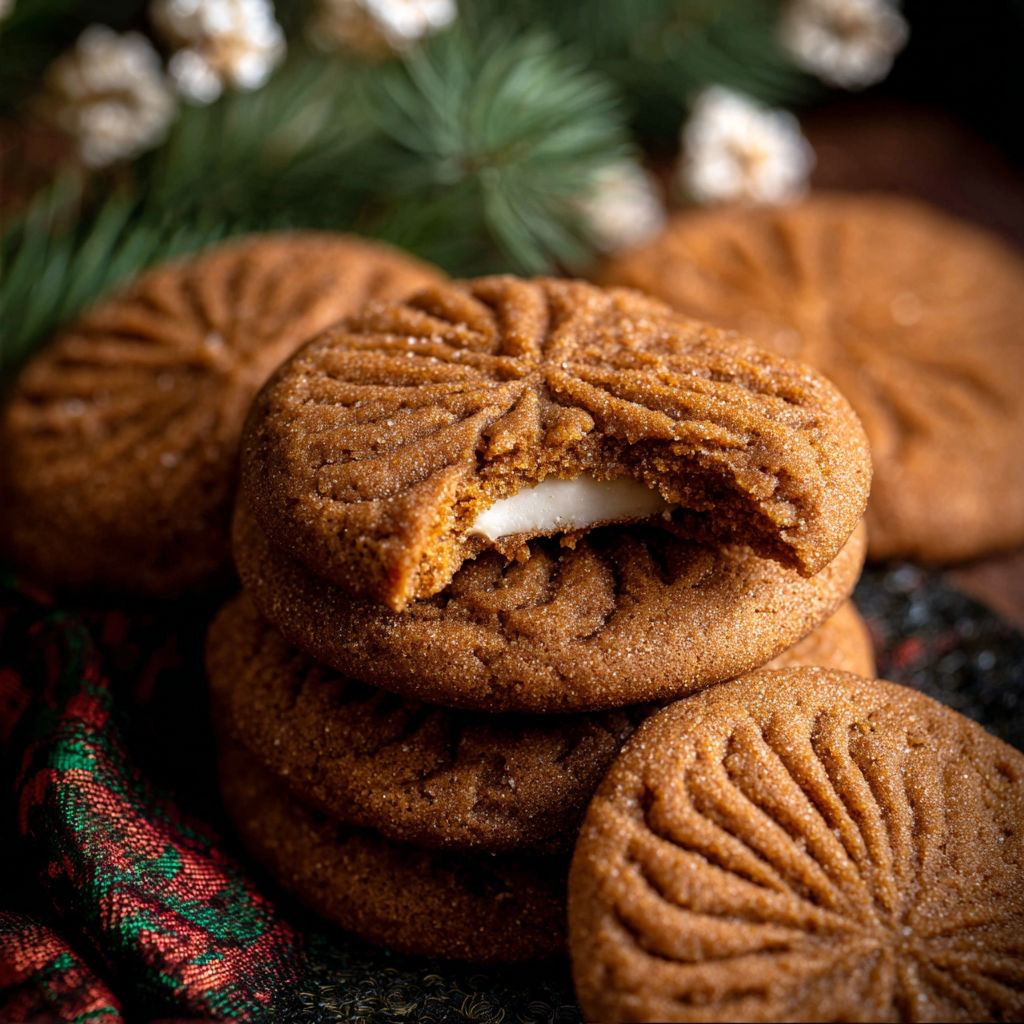 A stack of cookies with a bite taken out of one.