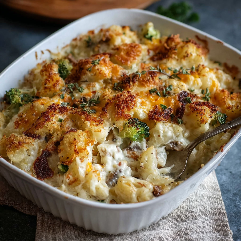 A white bowl filled with a cheesy dish.