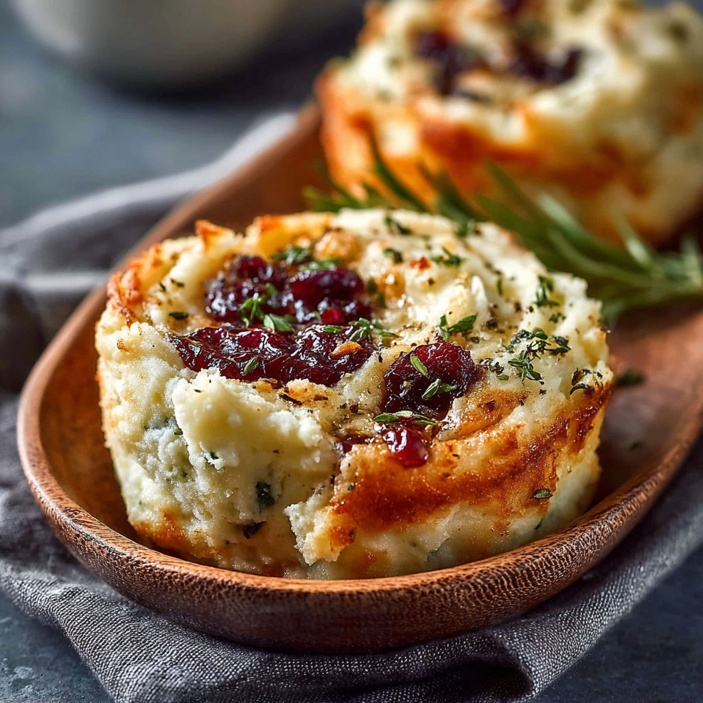 Two cranberry cream cheese pinwheels with feta and herbs.
