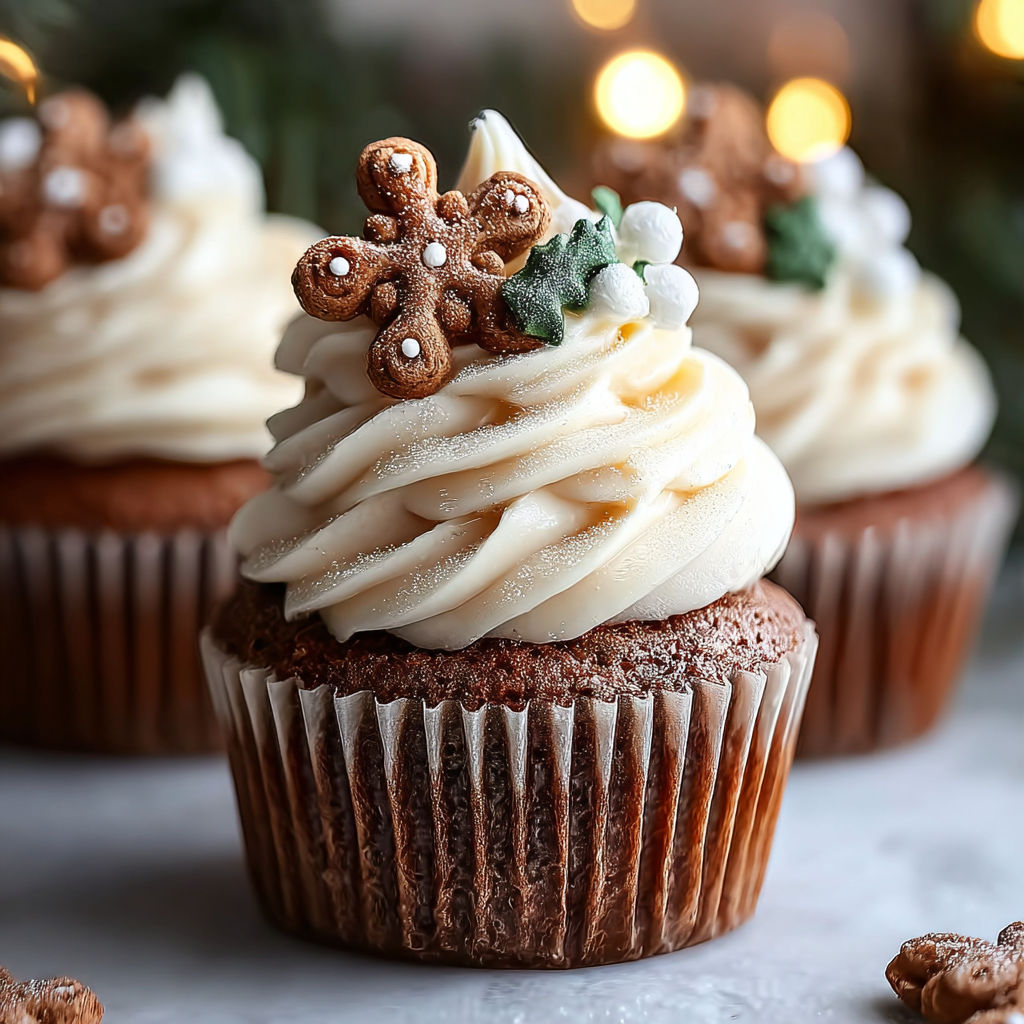 A cupcake with a white frosting and a decoration of a star.