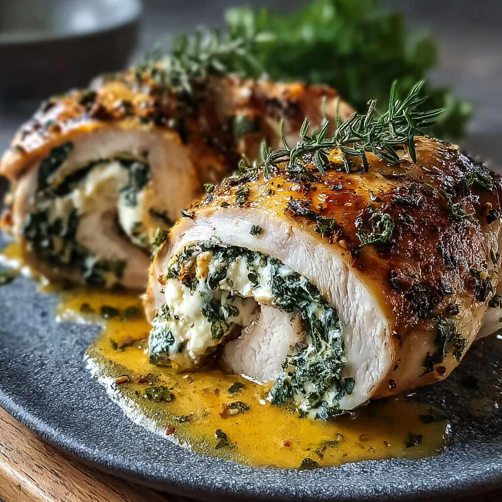 Herbed Ricotta Stuffed Chicken Rolls for a Cozy Dinner Delight.