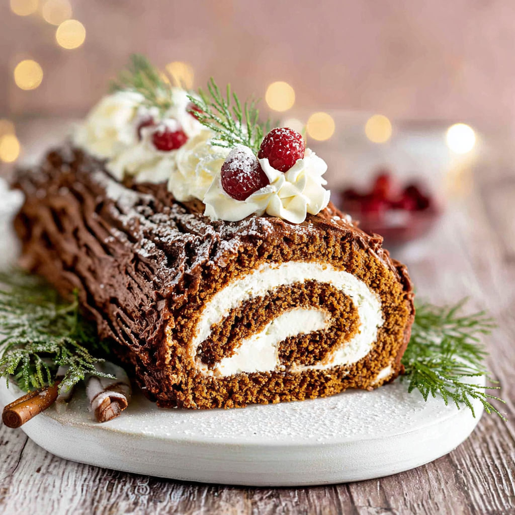 A cake with white frosting and red berries.