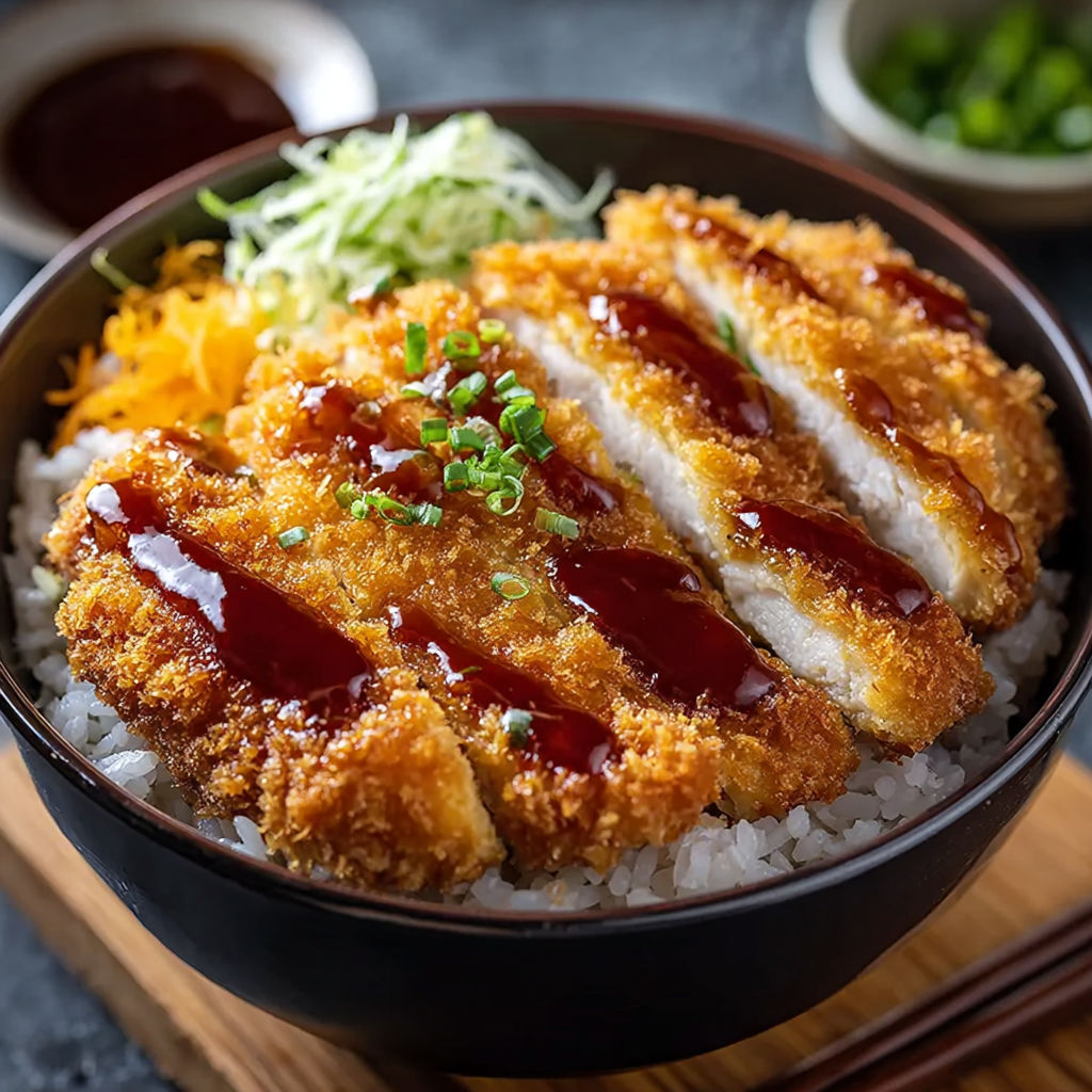 A bowl of food with a sauce on top.