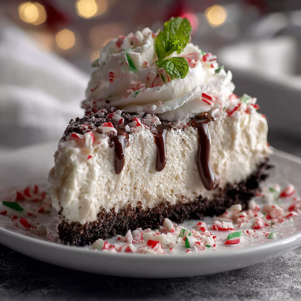 A slice of cake with white frosting and red and green sprinkles.