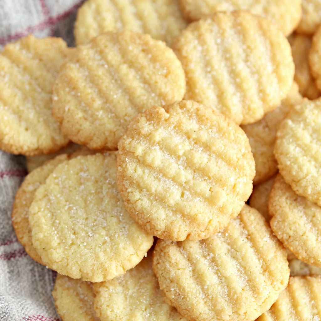 A pile of sugar cookies.