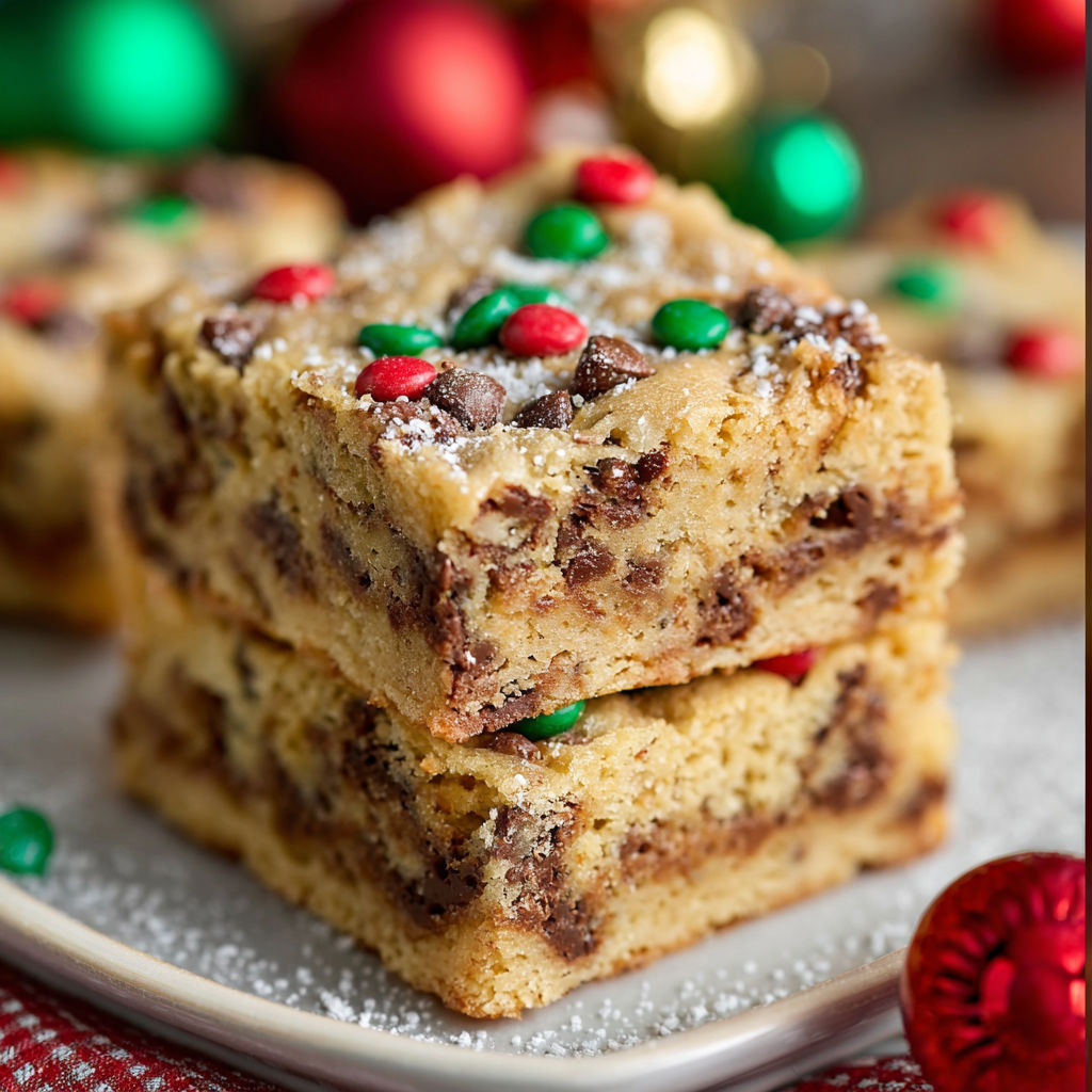 A stack of cake with chocolate and green icing.