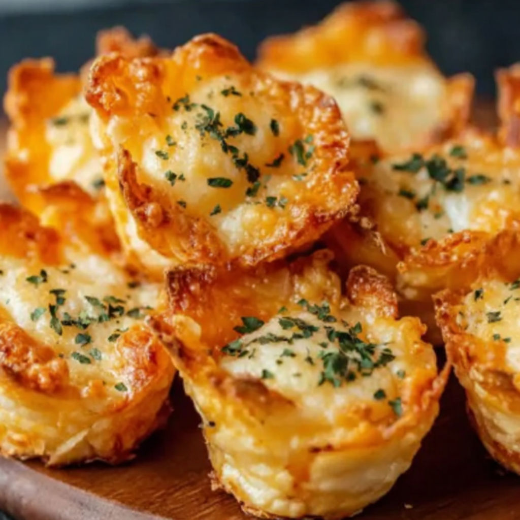A plate of cheese bites.