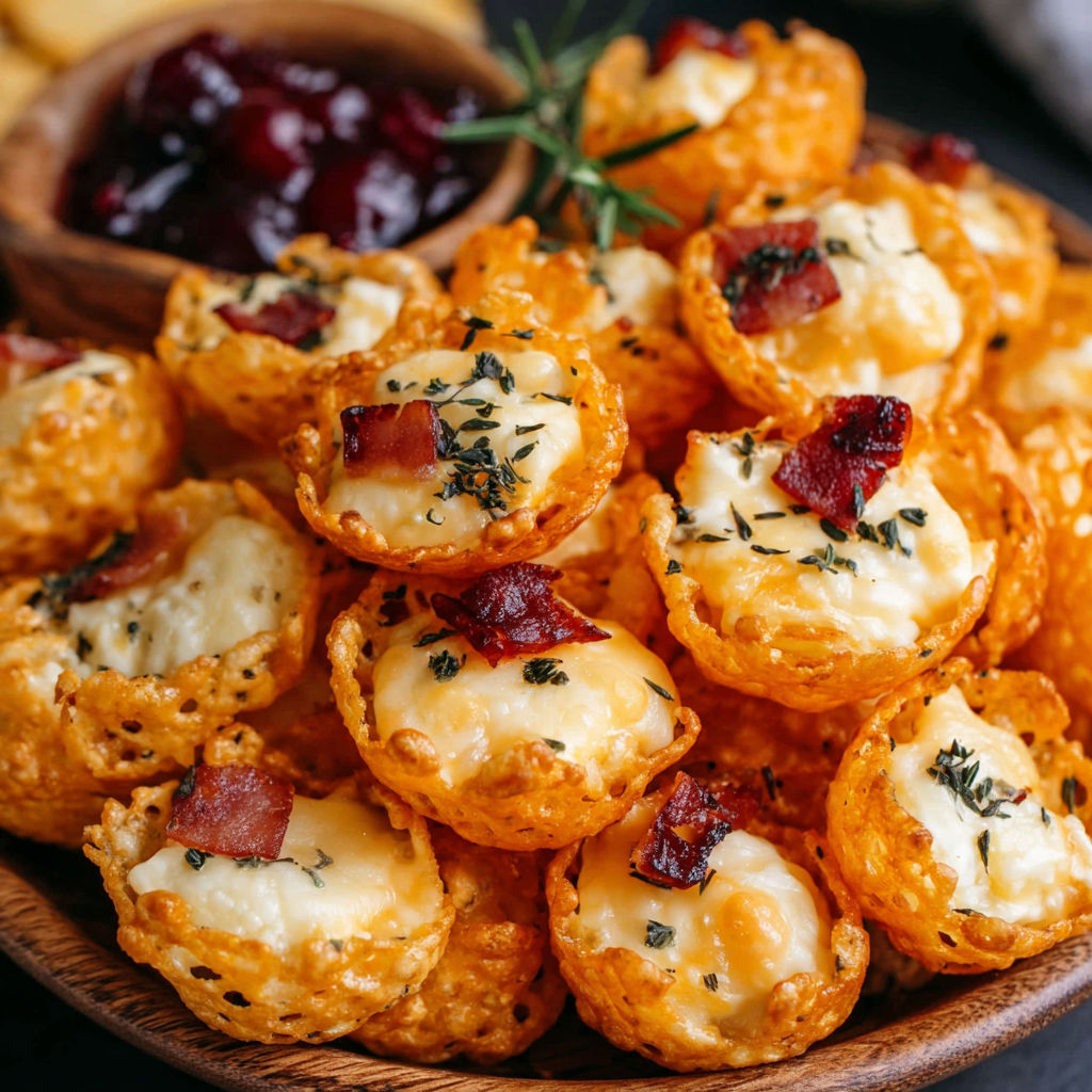 A plate of food with a bowl of jelly and cheese.