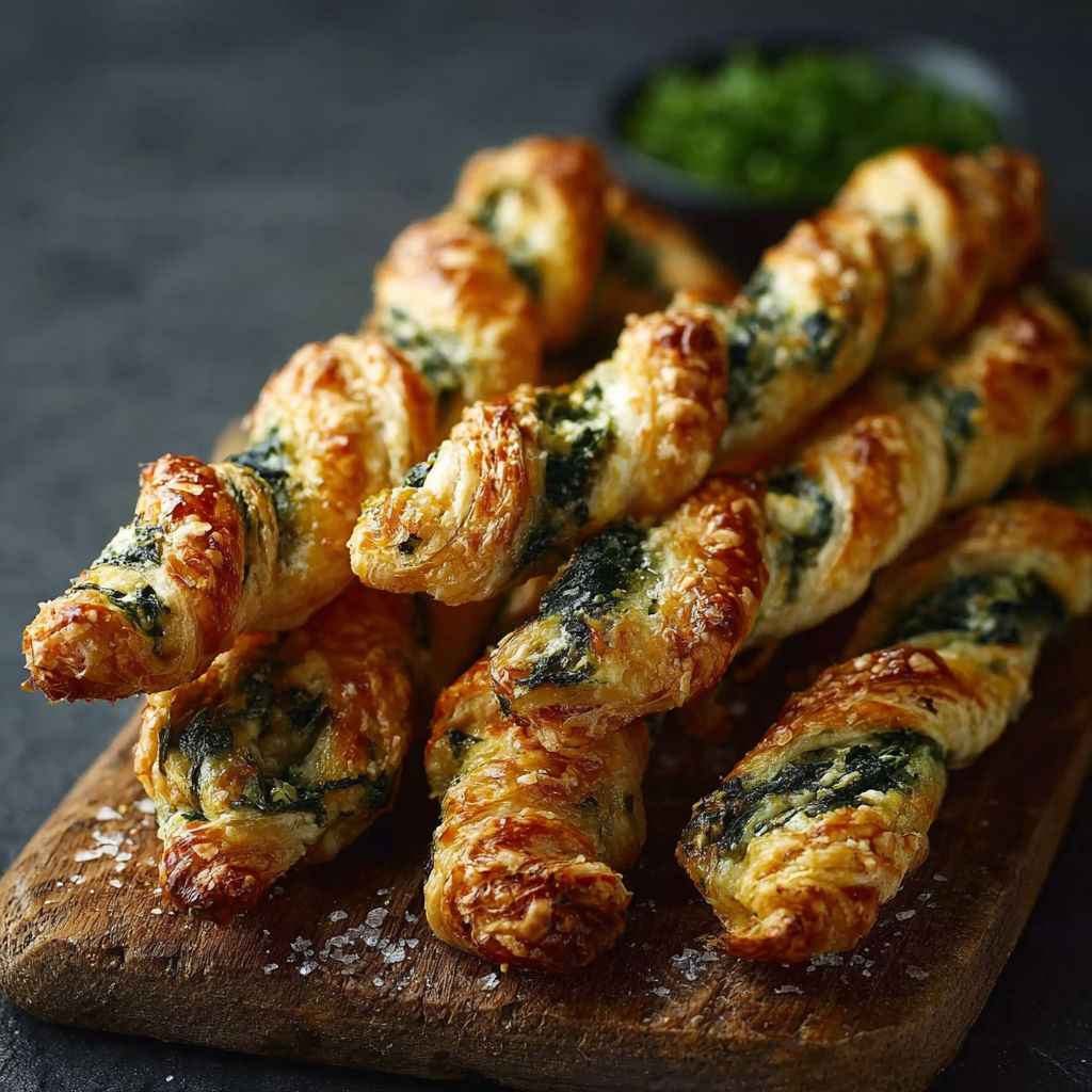 A plate of food with a green sauce.