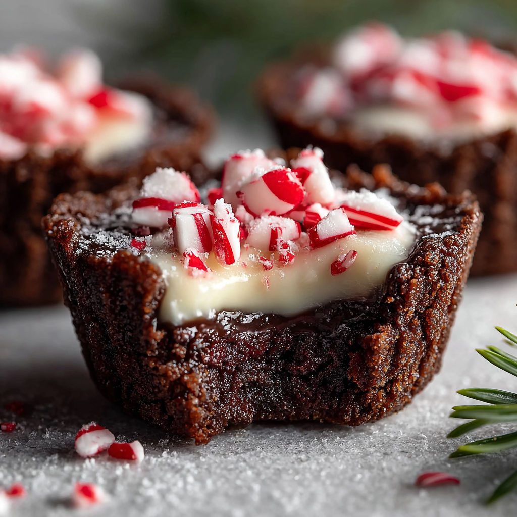 Chocolate Peppermint Cookie Cups.