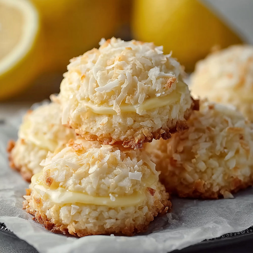 Lemon Coconut Cheesecake Cookies.