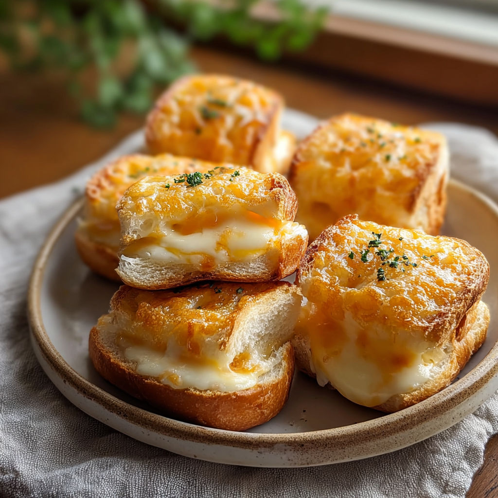Mini grilled cheese Hawaiian rolls on a plate.