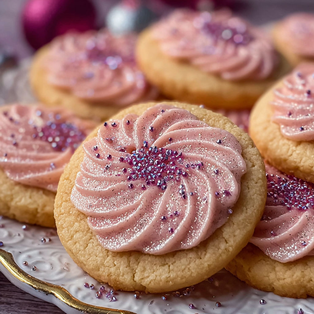 A plate of sugar plum fairy cookies.