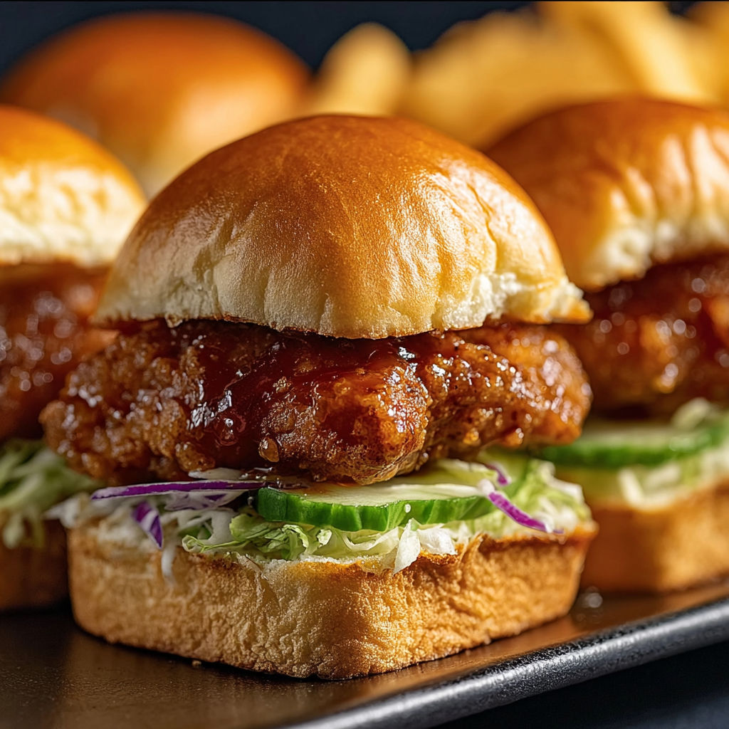 A plate of sandwiches with meat and vegetables.