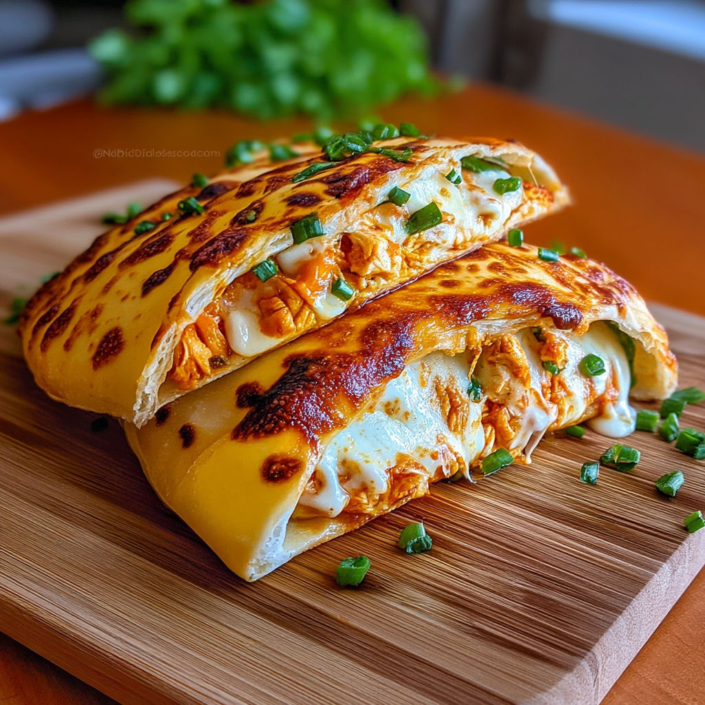 A slice of buffalo chicken calzone.