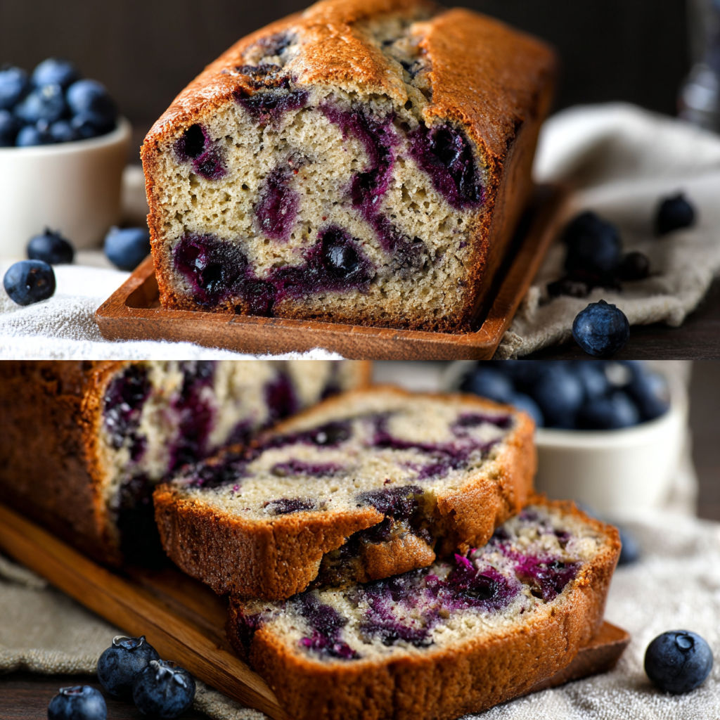 A slice of blueberry cinnamon swirl banana bread.