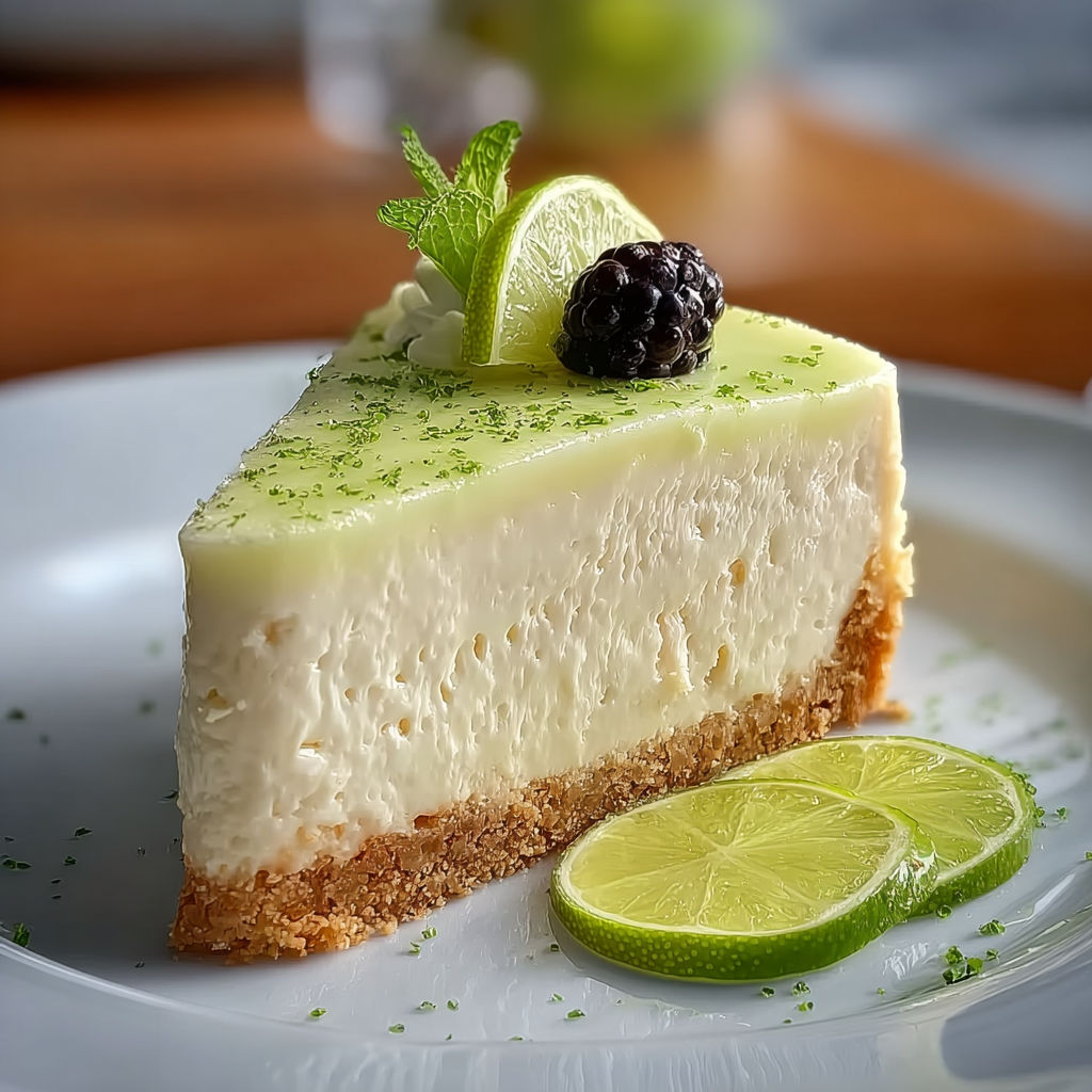 A slice of cheesecake with a blackberry on top.