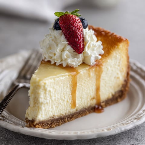 A slice of cheesecake with a strawberry on top.